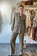 Vintage Bill Blass Brown Herringbone Pants Suit