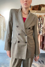 Vintage Bill Blass Brown Herringbone Pants Suit