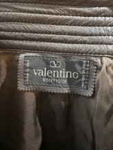 Valentino Ruffle Leather Skirt