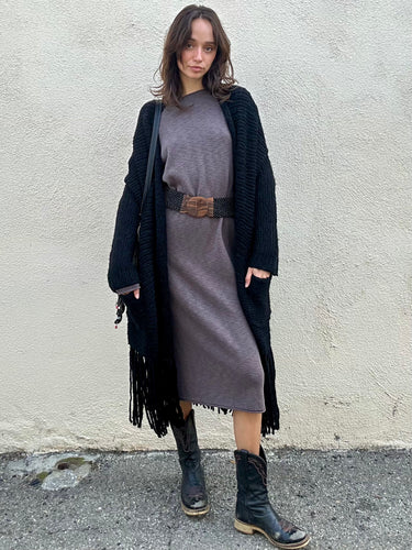 It Is Well Grey Maxi Sweater Dress