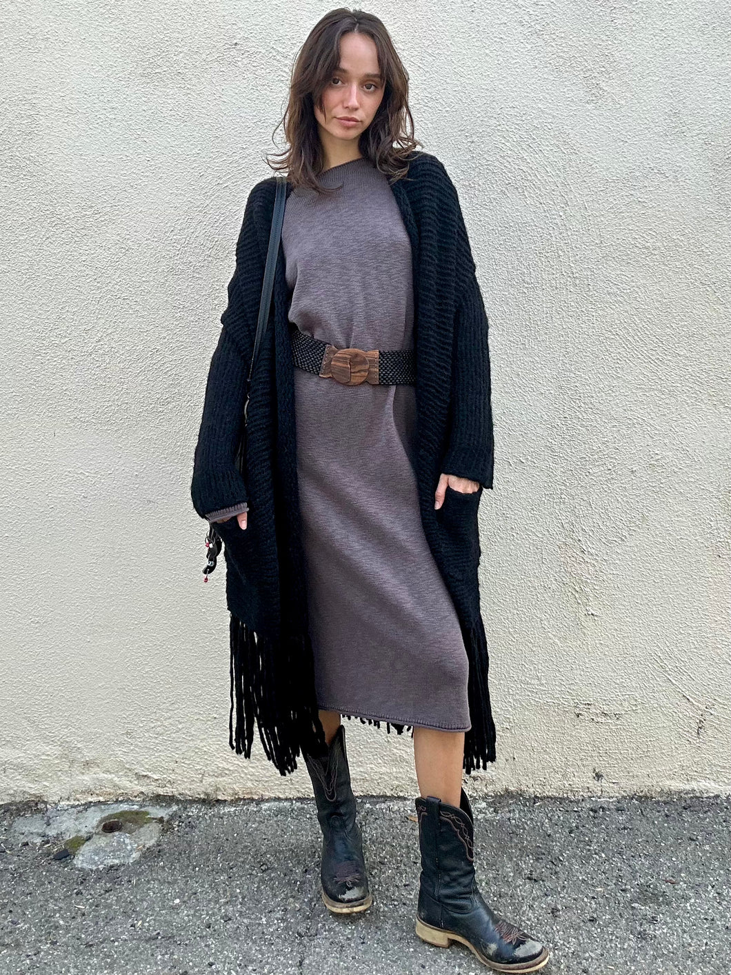 It Is Well Grey Maxi Sweater Dress