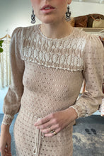 Vintage Oscar de la Renta Bullock’s Cream Knit Dress