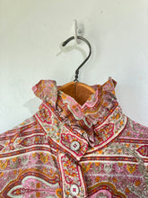 Vintage Yves Saint Laurent Pink Paisley Wool Dress