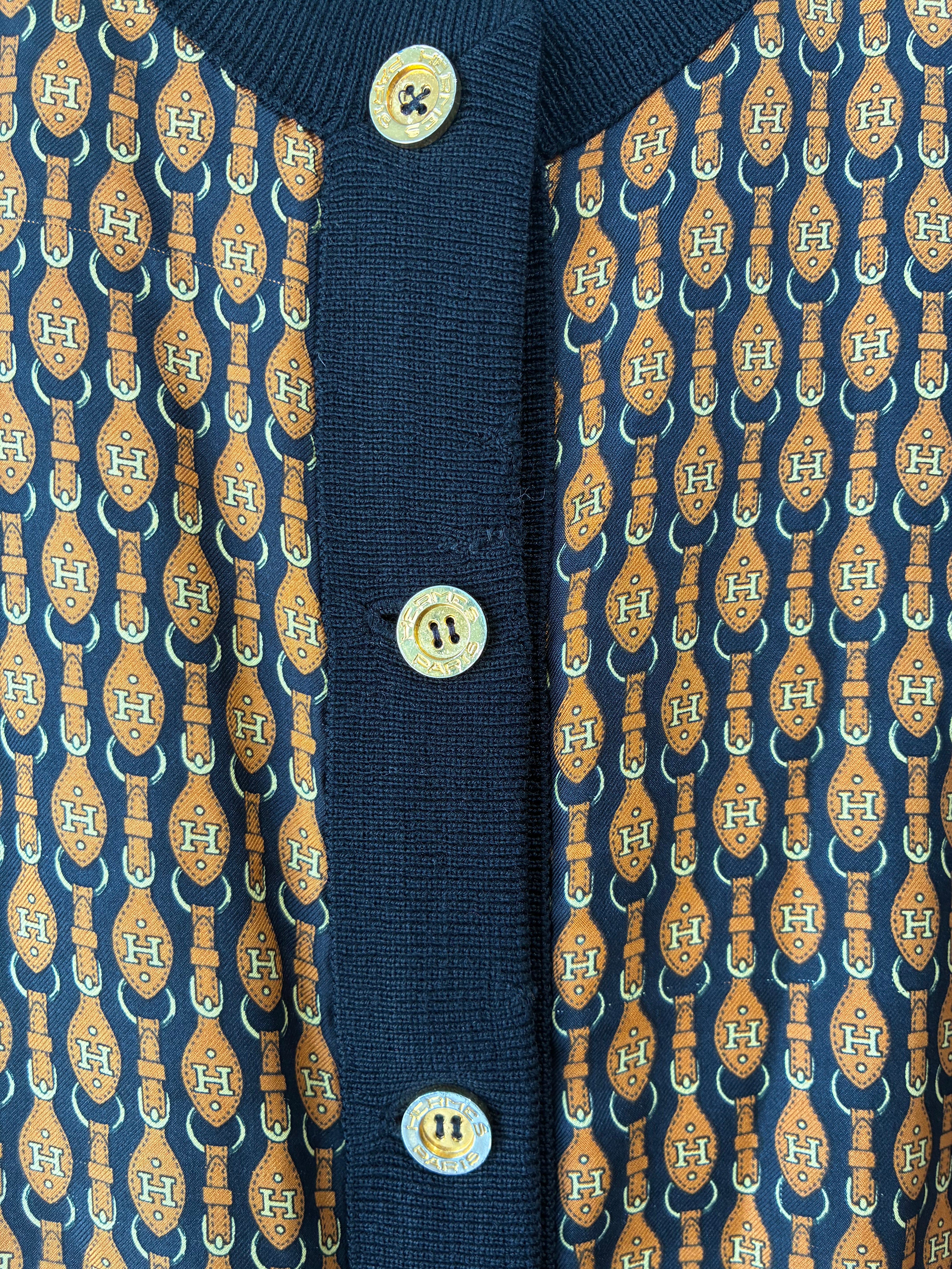 Vintage Hermes Silk Vest Cardigan – The Curatorial Dept.