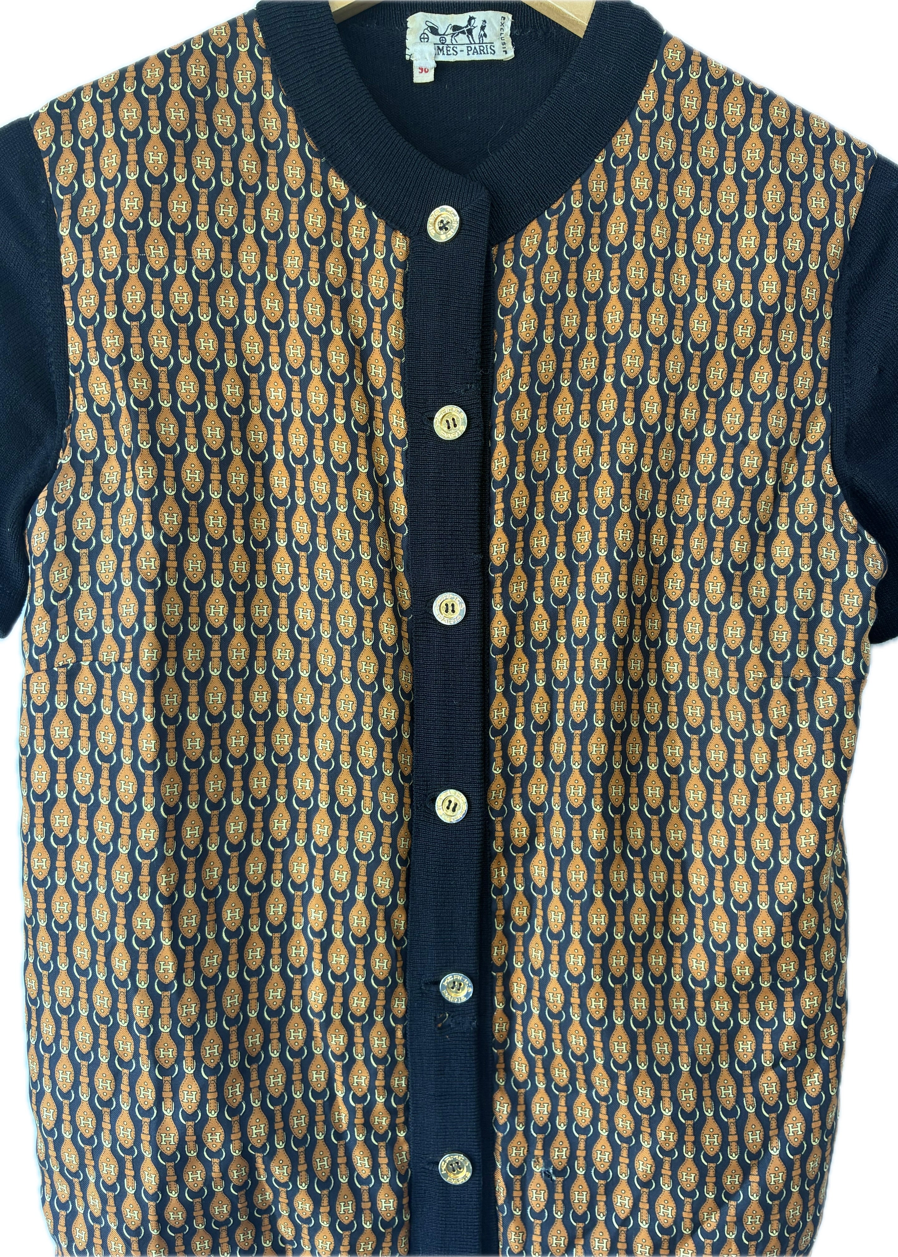 Vintage Hermes Silk Vest Cardigan – The Curatorial Dept.