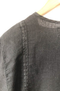 Flax Black Linen Shirt