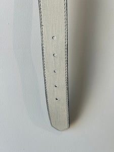 Margiela White Leather Belt