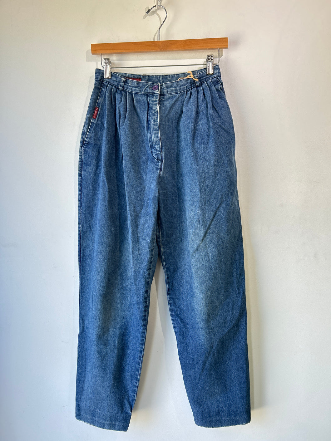 Vintage Sasson Pleated Jeans
