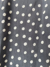 Vintage Hartford Grey Silk Polka Dot Mini Dress