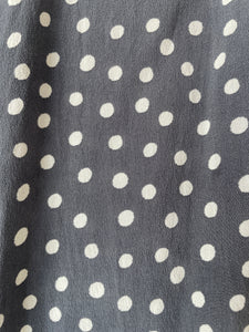 Vintage Hartford Grey Silk Polka Dot Mini Dress