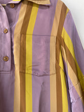 Dries van Noten Lavender Yellow Striped Shirt