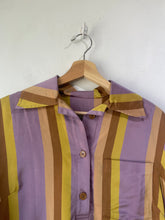 Dries van Noten Lavender Yellow Striped Shirt