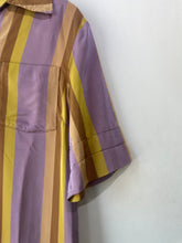 Dries van Noten Lavender Yellow Striped Shirt