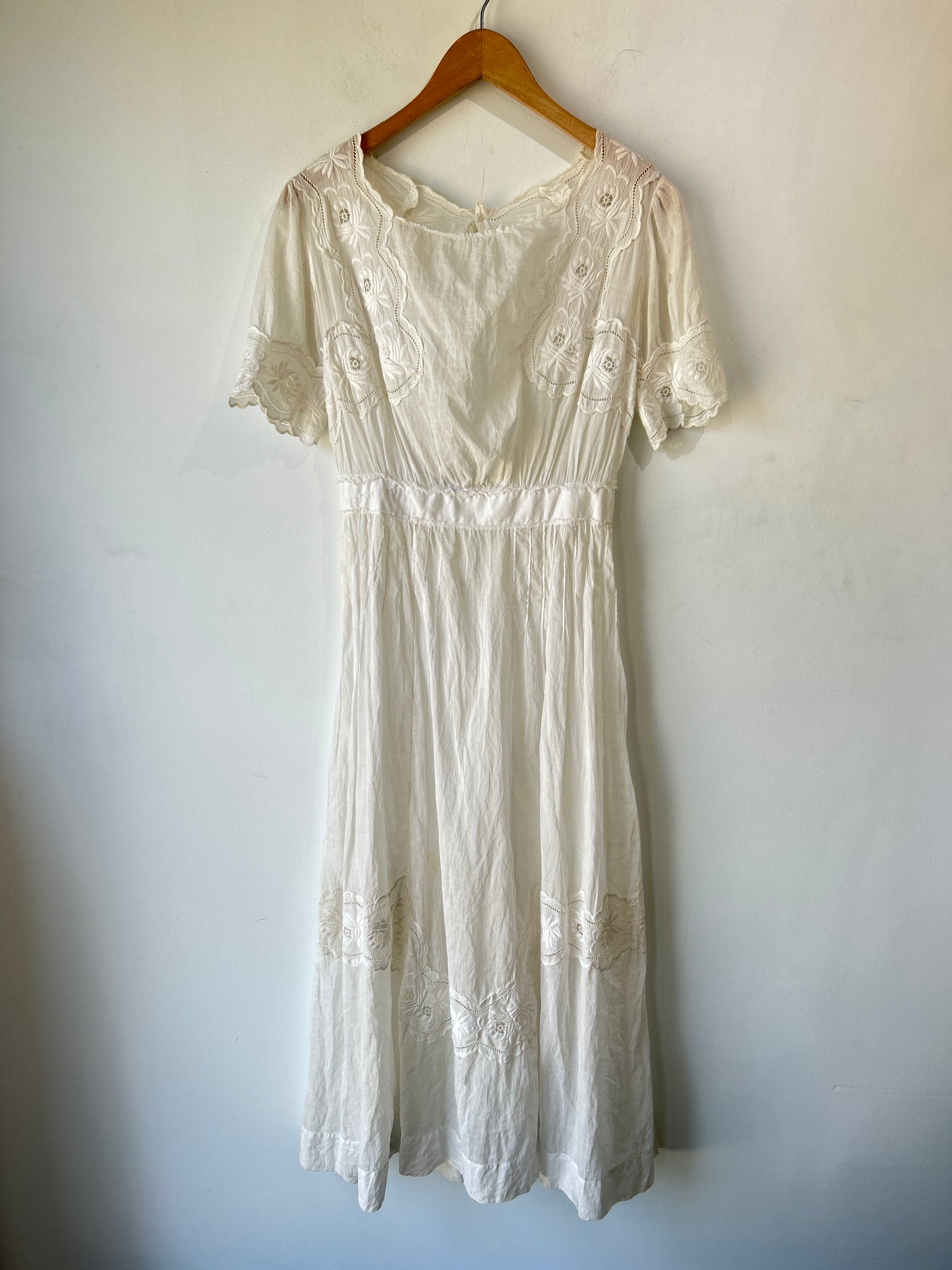 Vintage Victorian Sheer Embroidered Dress – The Curatorial Dept.