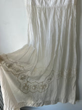 Vintage Victorian Sheer Embroidered Dress