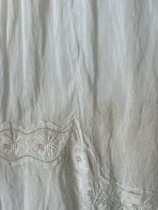 Vintage Victorian Sheer Embroidered Dress