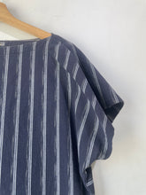 Issey Miyake Navy Striped Tunic Top