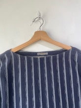 Issey Miyake Navy Striped Tunic Top
