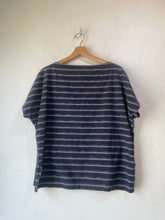 Issey Miyake Navy Striped Tunic Top
