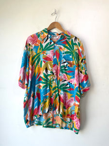 Vintage 80's Samba Toucans Print Shirt
