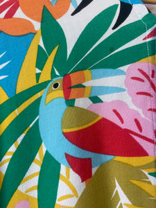 Vintage 80's Samba Toucans Print Shirt