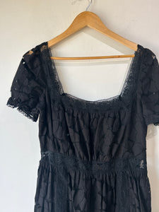 Anna Sui Black Lace Dress