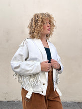 Vintage BB Dakota White Fringe Jacket