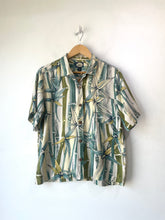 Tommy Bahama Blue Green Bamboo Print Shirt