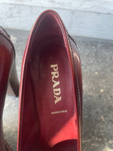 Prada Brown Leather Loafer Heels Size 36.5