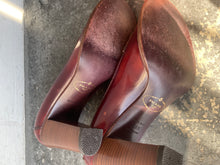 Prada Brown Leather Loafer Heels Size 36.5