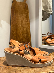 A.P.C. Strappy Leather Wedges