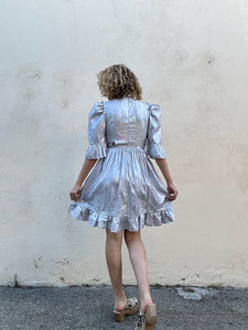 Batsheva Silver Iridescent Dress