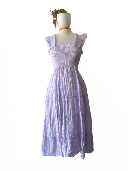 Hill House Lavender Striped Nap Dress – The Curatorial Dept Hill House Lavender Striped Nap Dress – The Curatorial Dept