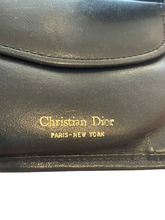 Christian Dior Blue Logo Monogram Wallet