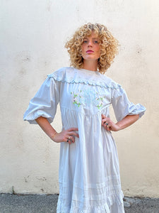 Damson Madder Pale Blue Nightgown Dress