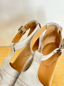 Margiela MM6 White Wedge Sandals