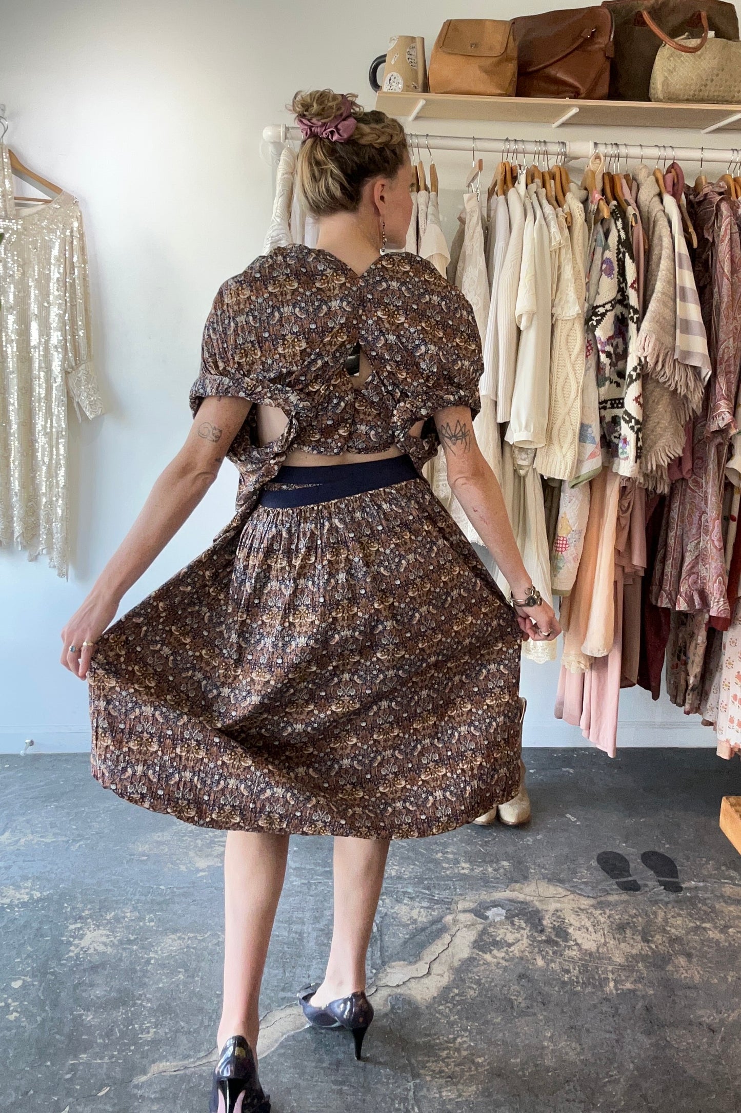 Junya Watanabe Strawberry Thief Liberty Print Skirt - The Curatorial Dept.