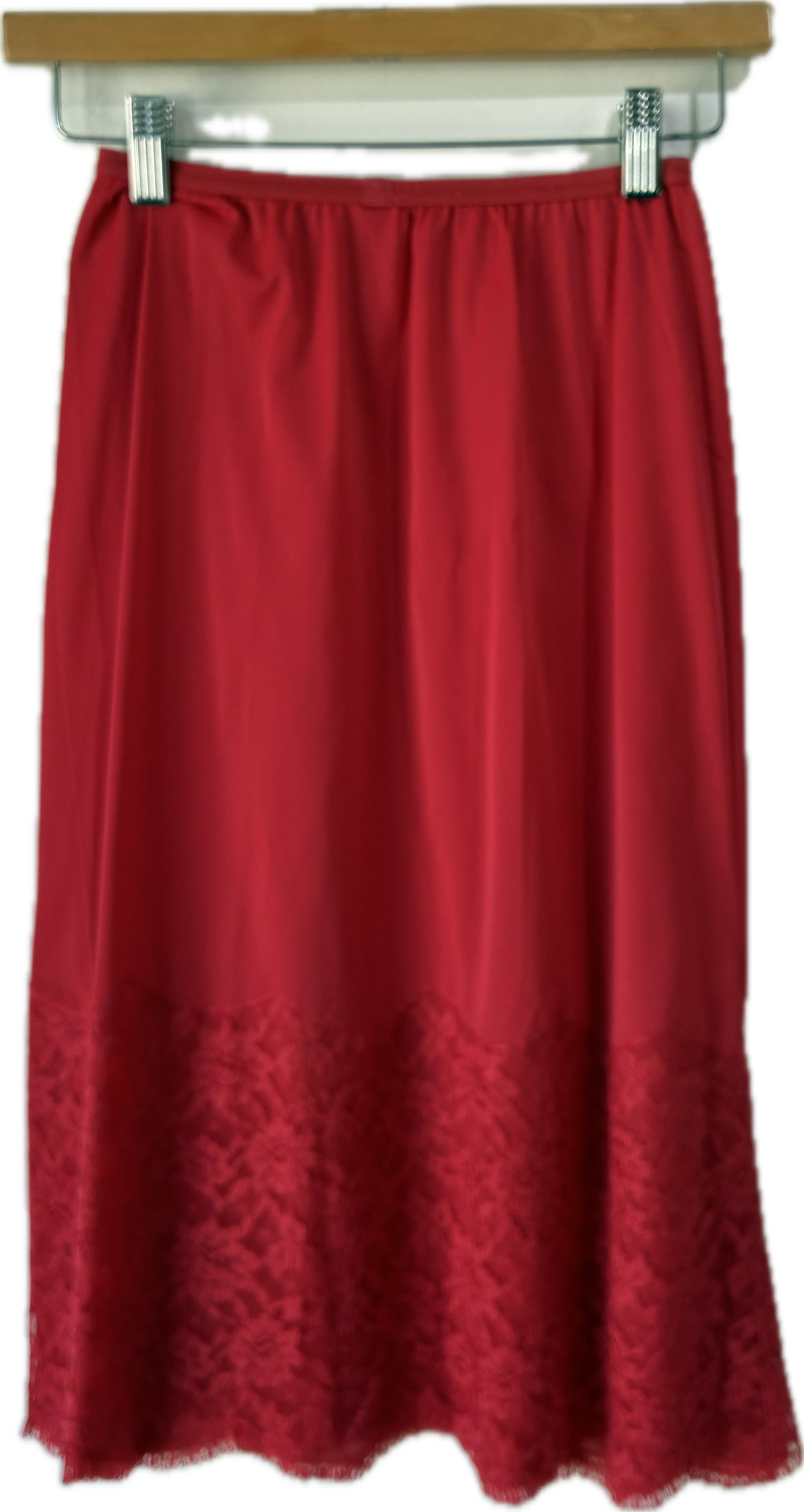 Red Poly Half Slip - The Curatorial Dept.