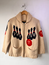 Vintage Cowichan Bowling Motif Sweater