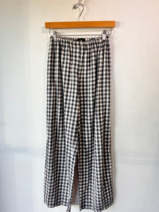 Jenni Kayne Navy and White Gingham Two-Piece Pajama Set