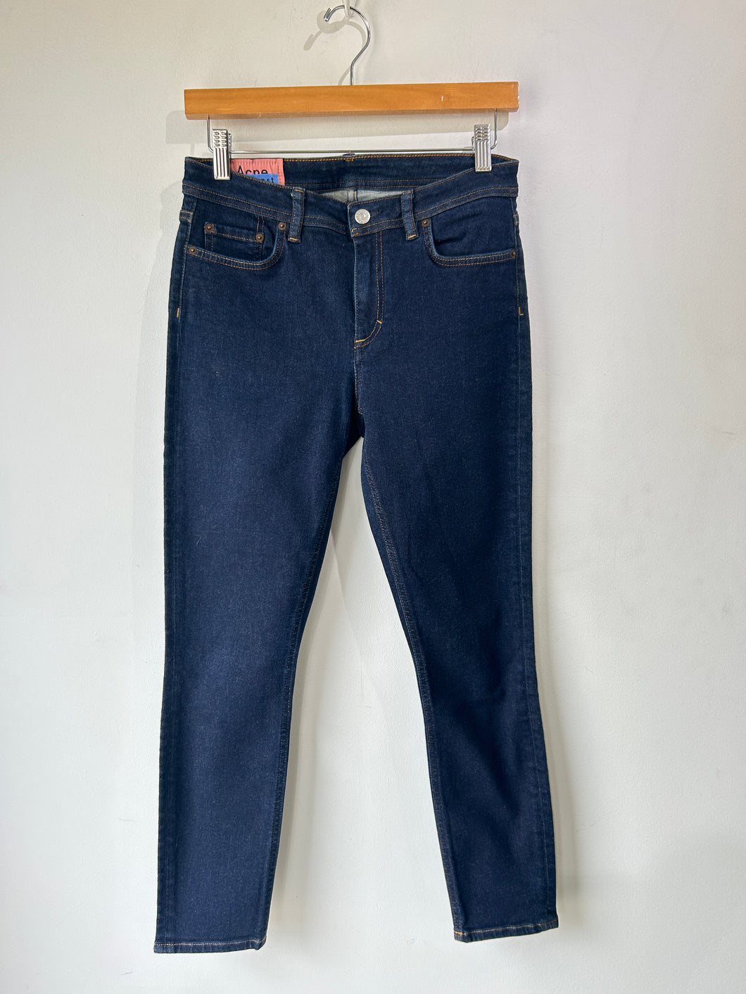 Acne Dark Wash Skinny Jeans