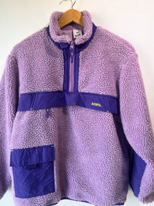 X Girl Lavender Fuzzy Sherpa Pullover