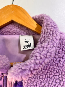 X Girl Lavender Fuzzy Sherpa Pullover