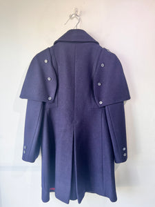 Saks Fifth Avenue Navy Wool Great Coat