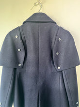 Saks Fifth Avenue Navy Wool Great Coat