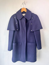 Saks Fifth Avenue Navy Wool Great Coat