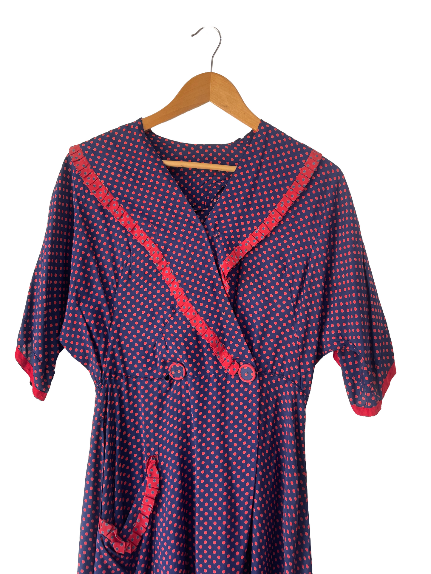 navy and red polka dot dress Navy Polka Dot Mini Dress - All Dresses