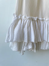 Dosa White Silk Ruffle Slip Dress