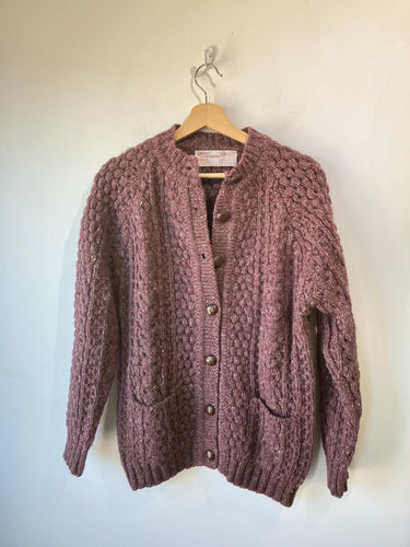 Vintage Glen Columb Purple Fisherman Sweater