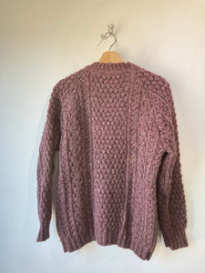 Vintage Glen Columb Purple Fisherman Sweater